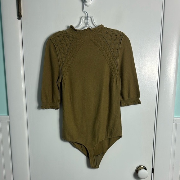 Intimately Free People Winter Warmer Solid Bodysuit in Tropical Nut Size Medium - Picture 6 of 12